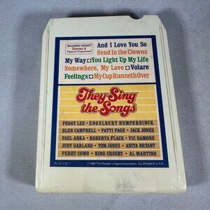 They Sing The Songs Various Artists 8-Track Tape Readers Digest RCA Vintage Musi